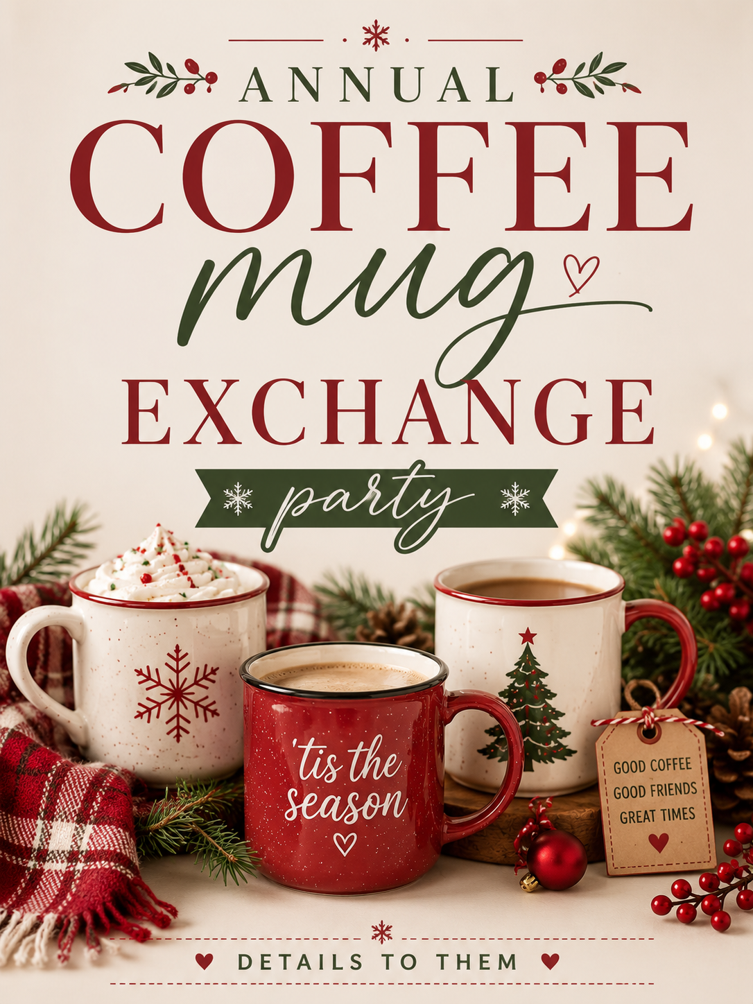 Annual Coffee Mug Exchange Christmas Party December 2026